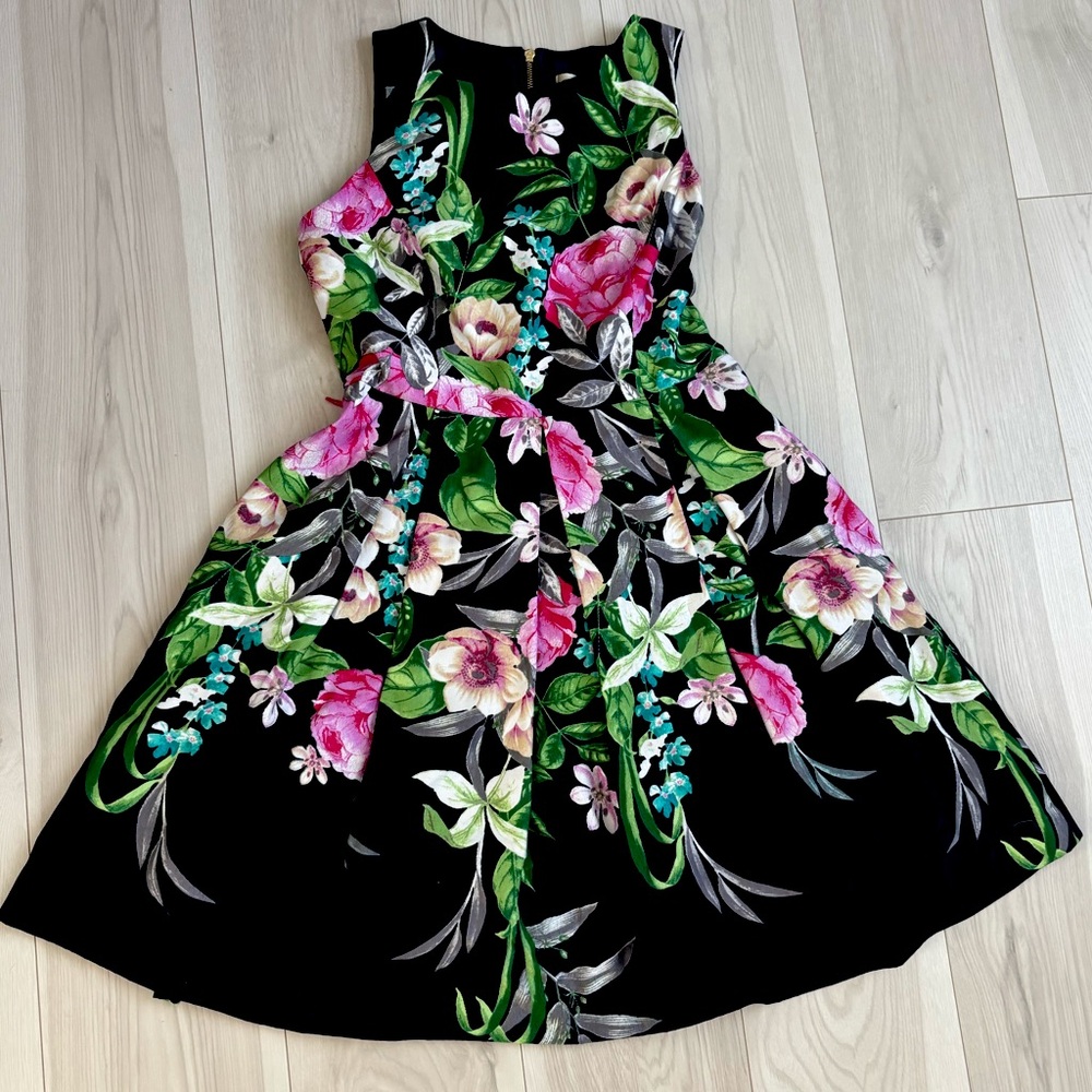 Eliza J Floral A Line Dress